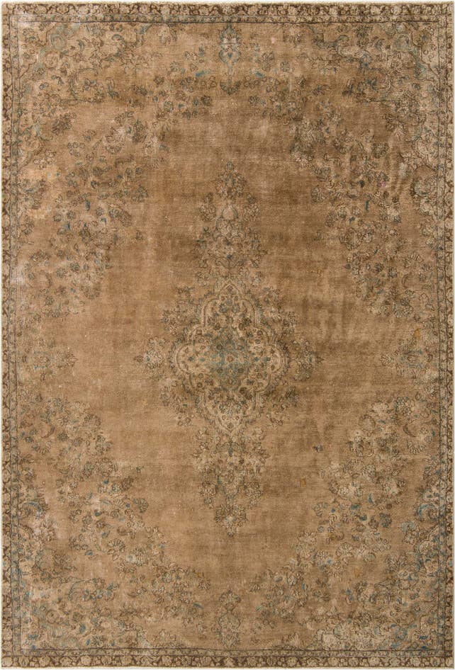 Detail image of 7' 8 x 11' 2 Hand Knotted Ultra Vintage Persian Wool Rug