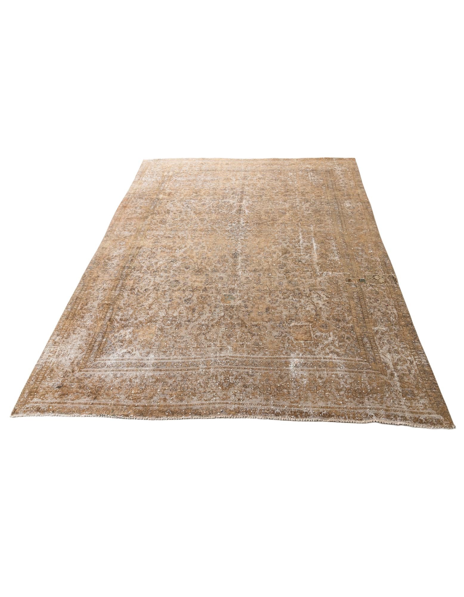 9' 2 x 12' 1 Hand Knotted Ultra Vintage Persian Wool Rug