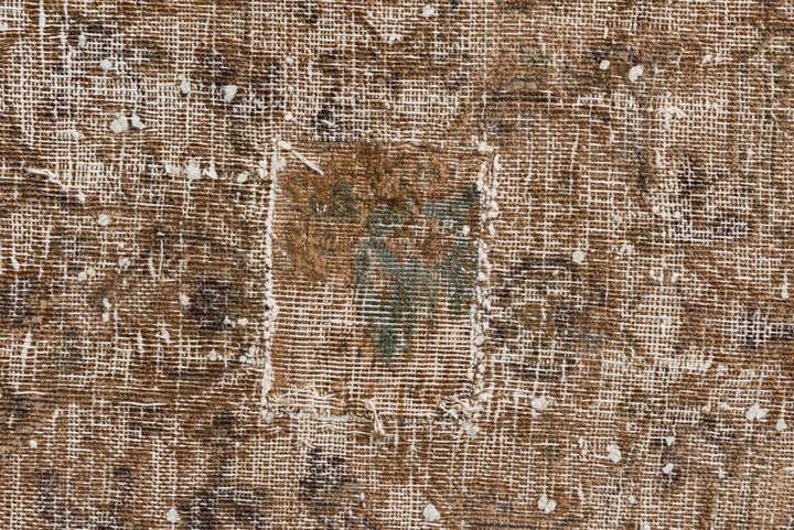 9' 2 x 12' 1 Hand Knotted Ultra Vintage Persian Wool Rug