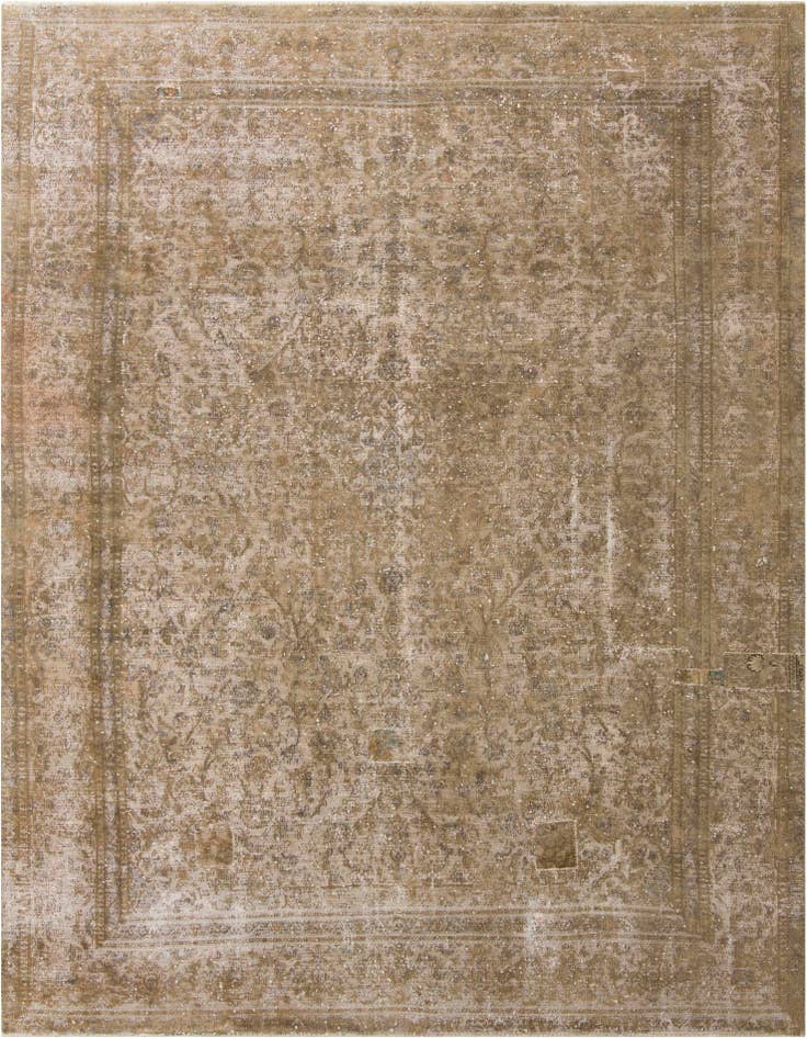 Detail image of 9' 2 x 12' 1 Hand Knotted Ultra Vintage Persian Wool Rug