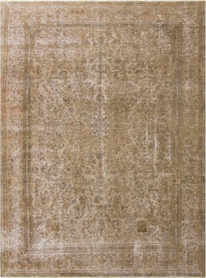 Detail image of 9' 2 x 12' 1 Hand Knotted Ultra Vintage Persian Wool Rug