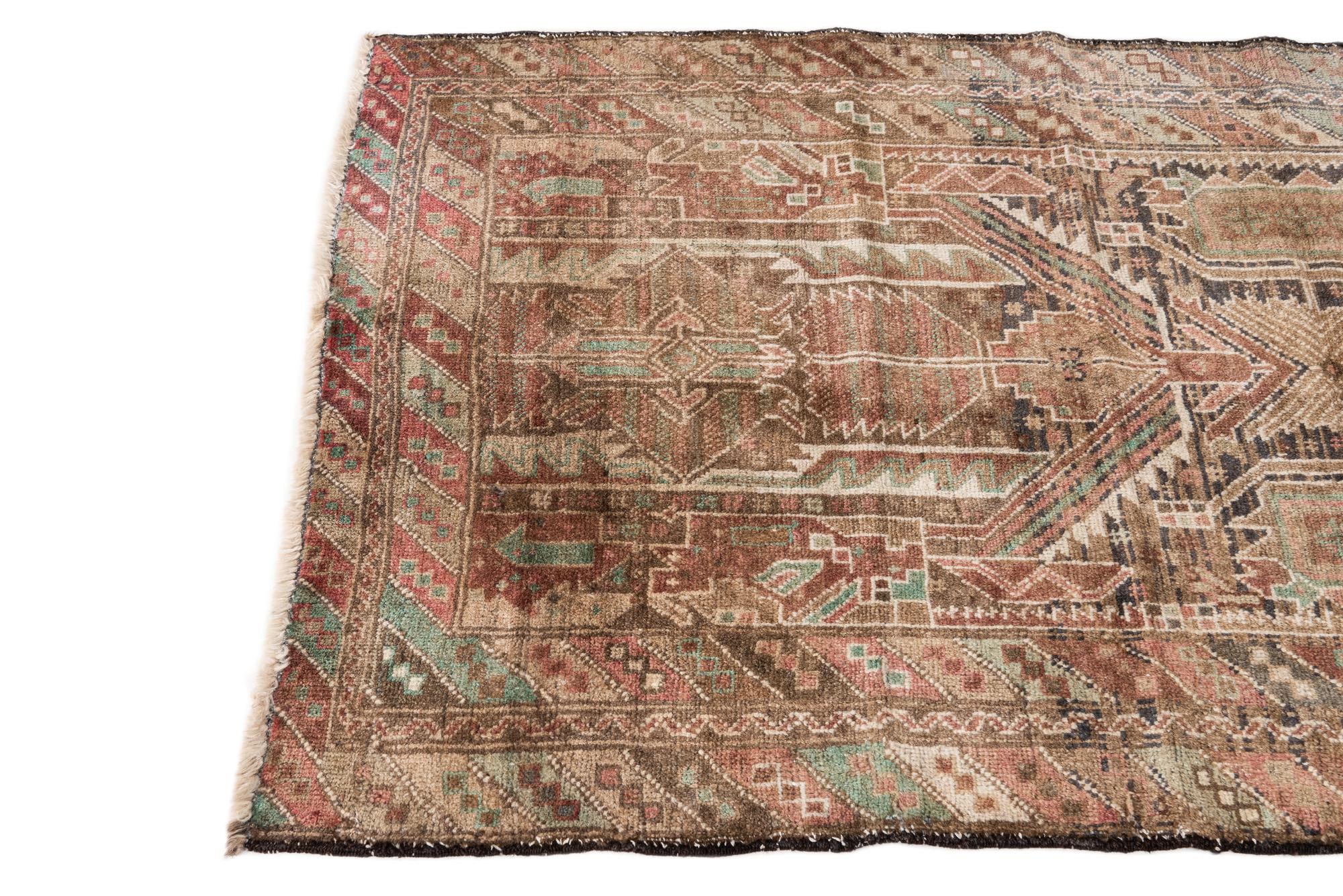 3' 6 x 6' 3 Hand Knotted Ultra Vintage Persian Wool Rug