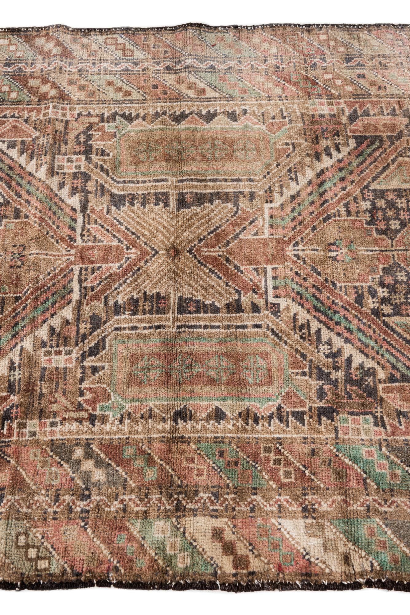 3' 6 x 6' 3 Hand Knotted Ultra Vintage Persian Wool Rug