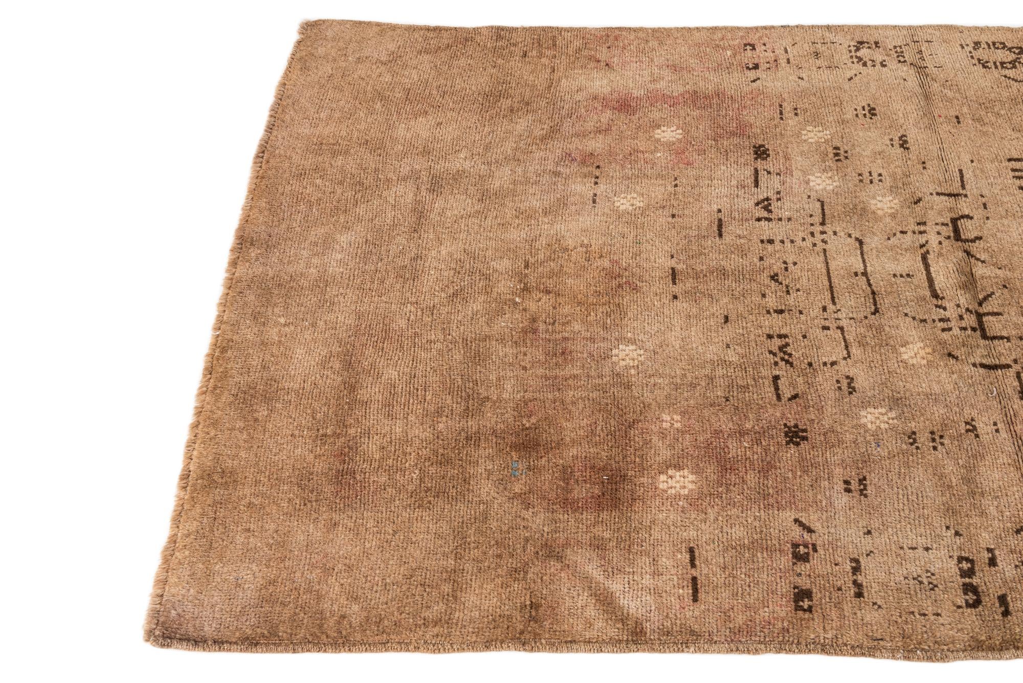 3' 6 x 6' 2 Hand Knotted Ultra Vintage Persian Wool Rug