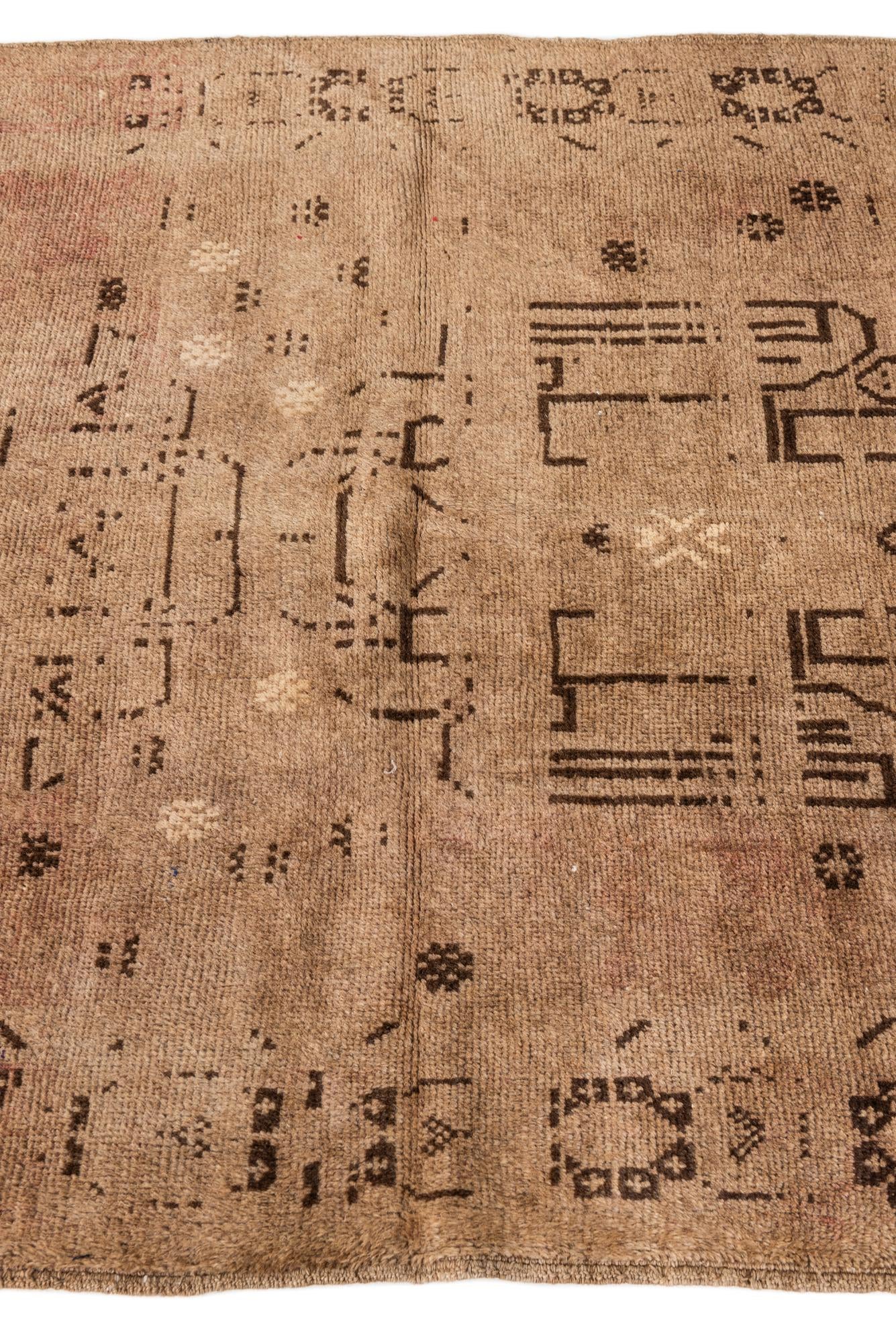 3' 6 x 6' 2 Hand Knotted Ultra Vintage Persian Wool Rug