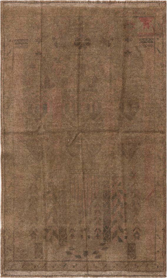 Detail image of 2' 10 x 4' 8 Hand Knotted Ultra Vintage Persian Wool Rug
