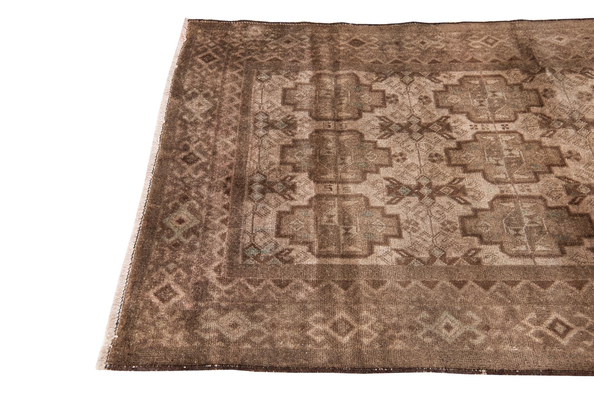 3' 8 x 6' Hand Knotted Ultra Vintage Persian Wool Rug