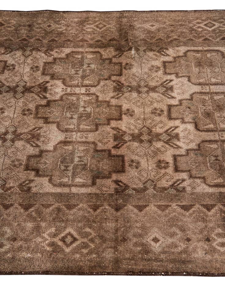 Detail image of 3' 8 x 6'  Hand Knotted Ultra Vintage Persian Wool Rug