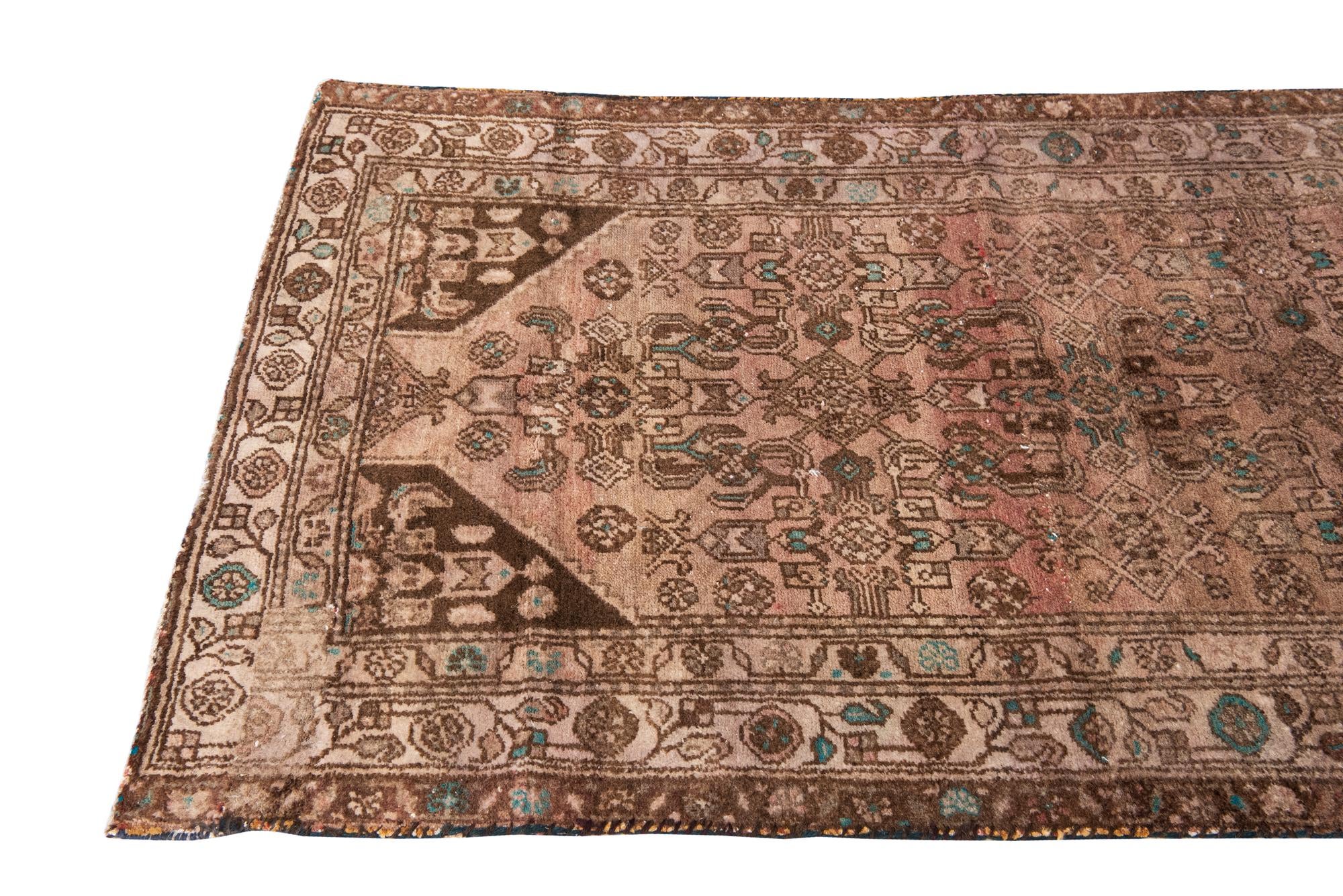 3' 4 x 5' 10 Hand Knotted Ultra Vintage Persian Wool Rug