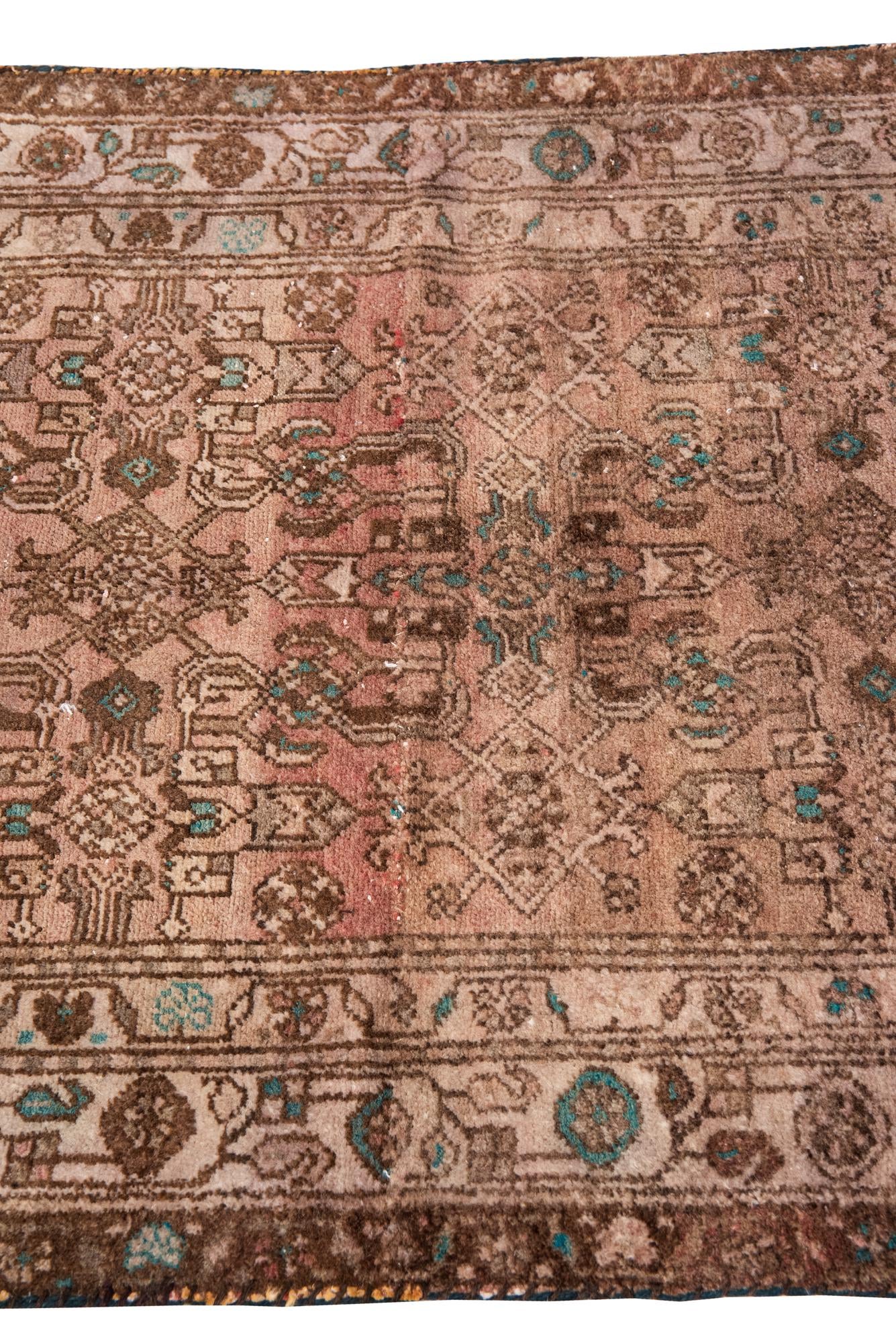 3' 4 x 5' 10 Hand Knotted Ultra Vintage Persian Wool Rug