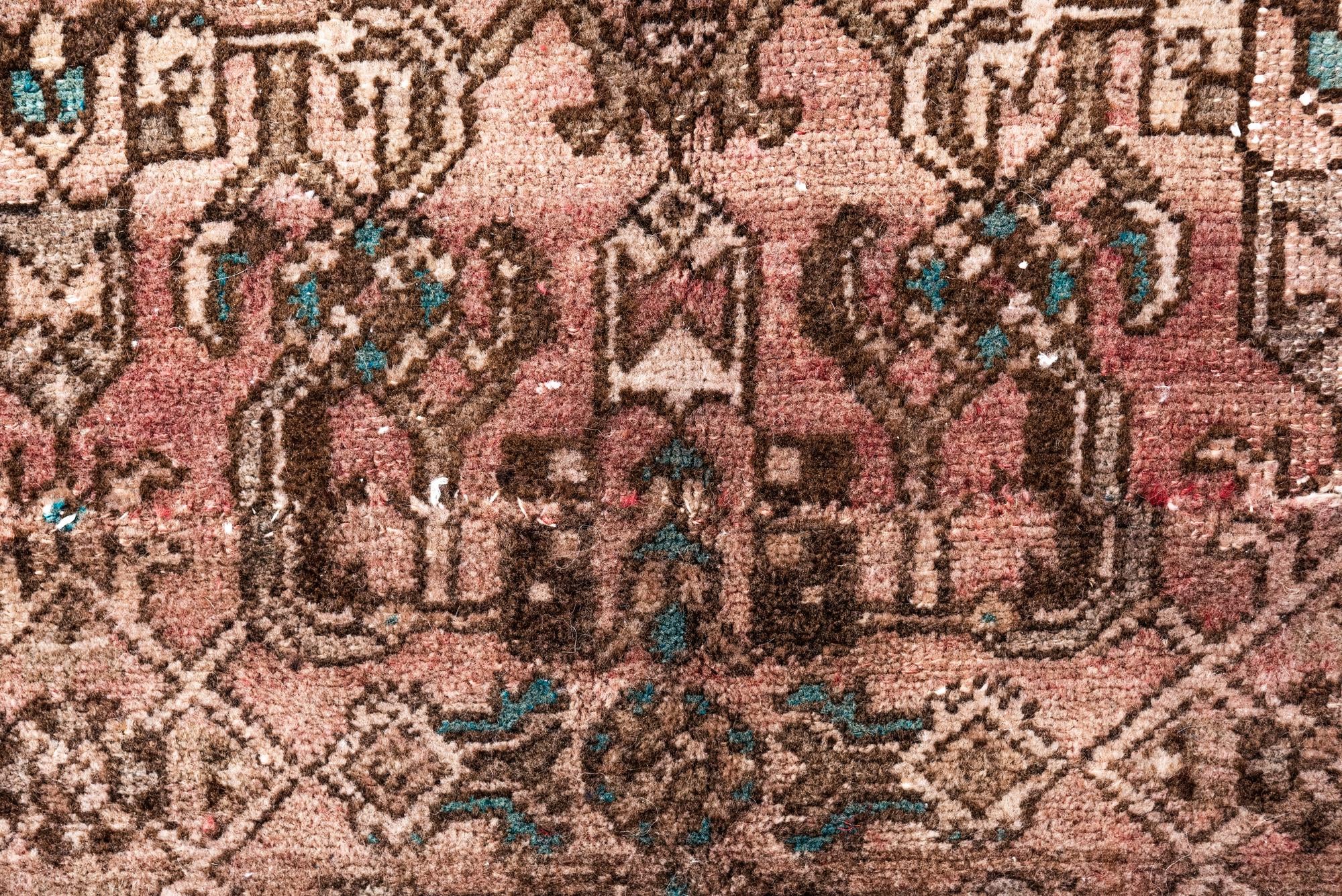 3' 4 x 5' 10 Hand Knotted Ultra Vintage Persian Wool Rug