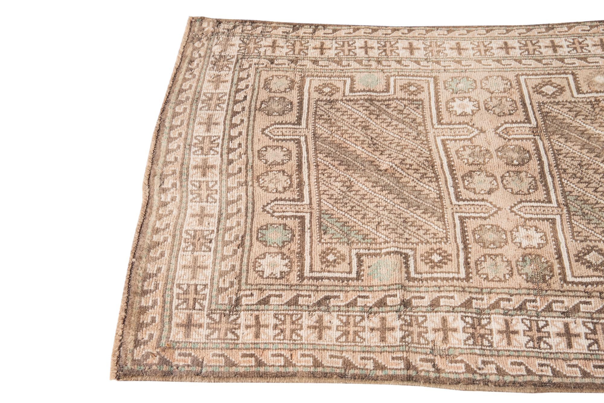 3' 4 x 6' 3 Hand Knotted Ultra Vintage Persian Wool Rug