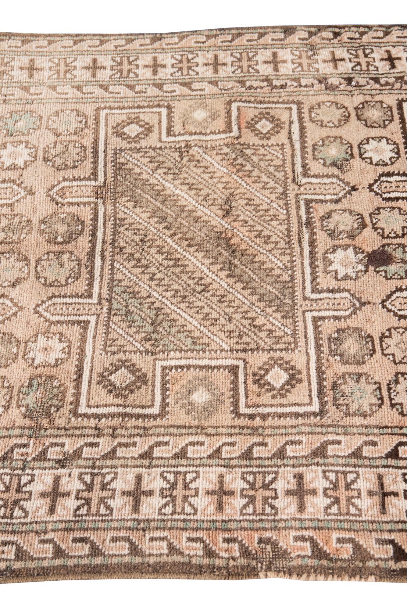 3' 4 x 6' 3 Hand Knotted Ultra Vintage Persian Wool Rug