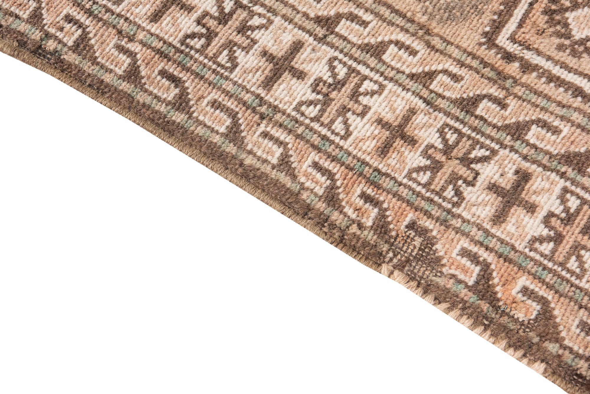 3' 4 x 6' 3 Hand Knotted Ultra Vintage Persian Wool Rug