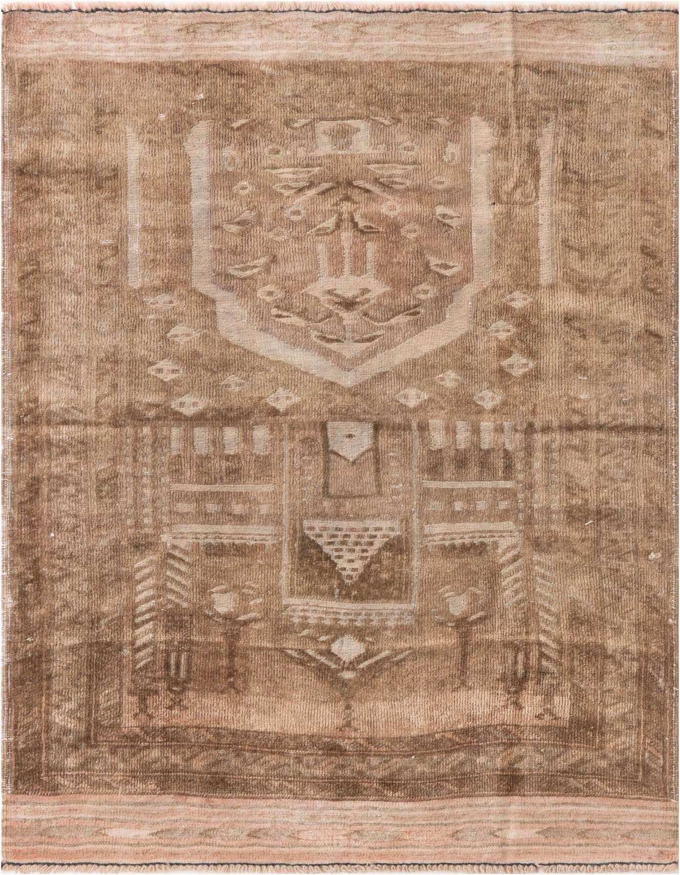 Primary image 3' 1 x 4' 3  Hand Knotted Ultra Vintage Persian Wool Rug