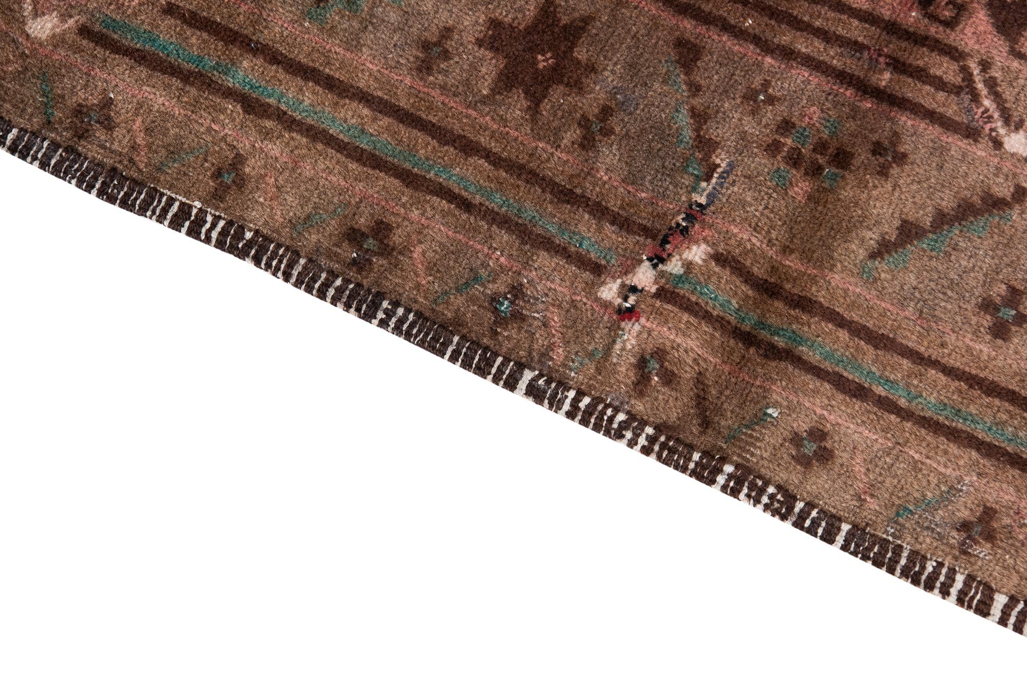 3' 10 x 6' 2 Hand Knotted Ultra Vintage Persian Wool Rug