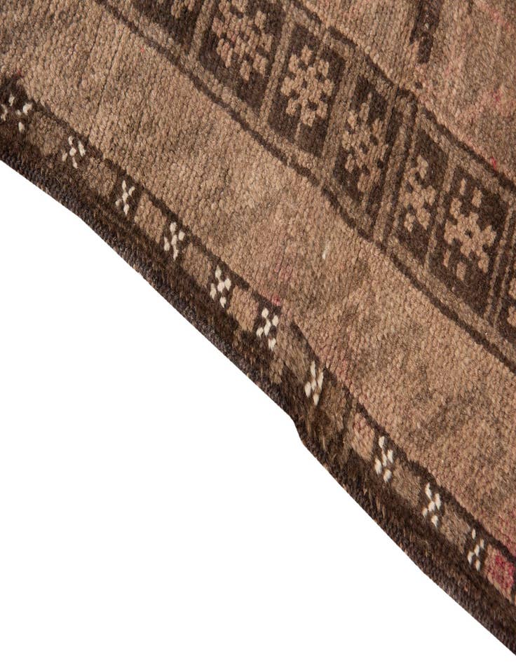 Detail image of 3' 7 x 6' 2  Hand Knotted Ultra Vintage Persian Wool Rug