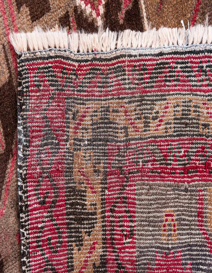 Detail image of 3' 7 x 6' 3  Hand Knotted Ultra Vintage Persian Wool Rug