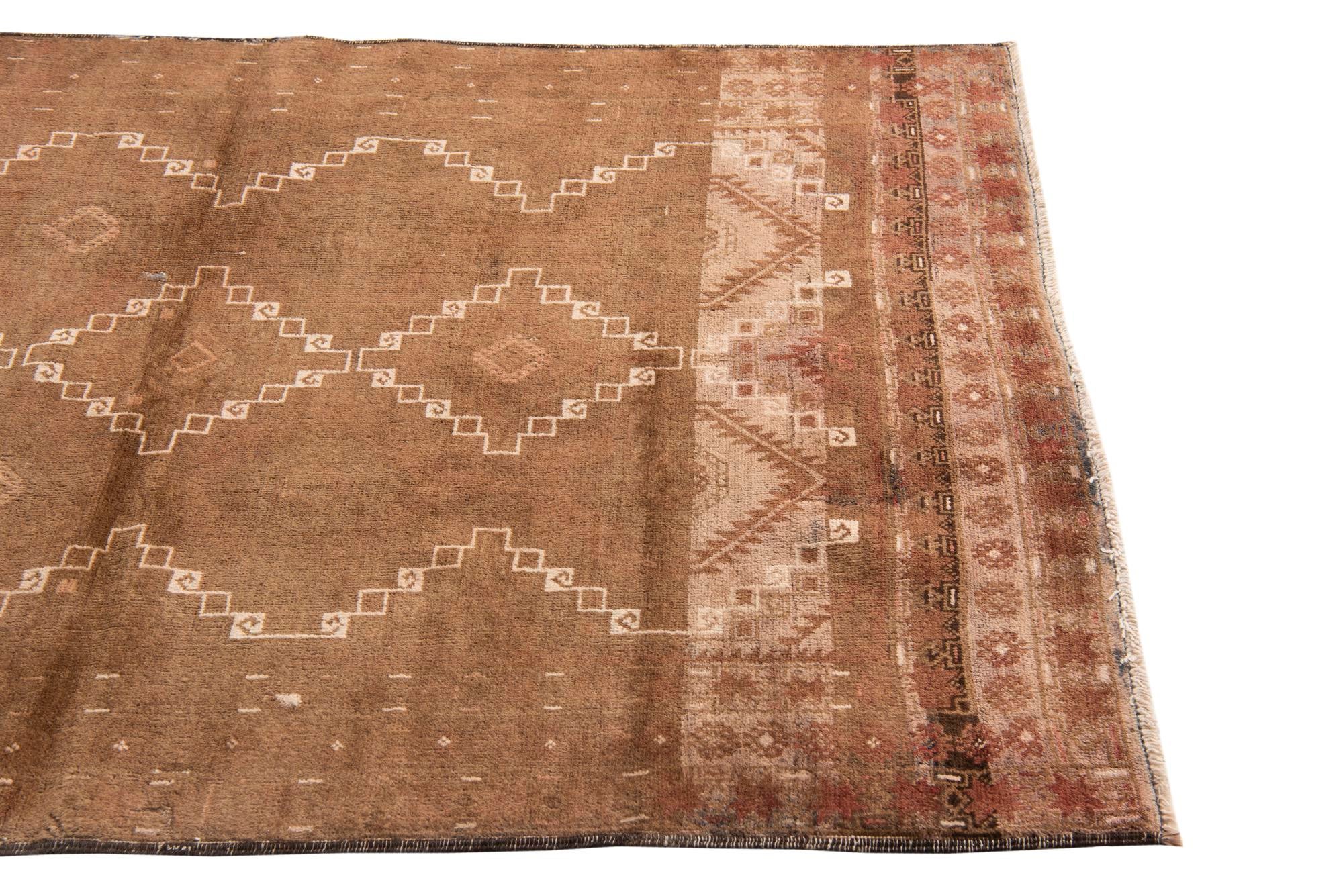 3' 8 x 5' 8 Hand Knotted Ultra Vintage Persian Wool Rug