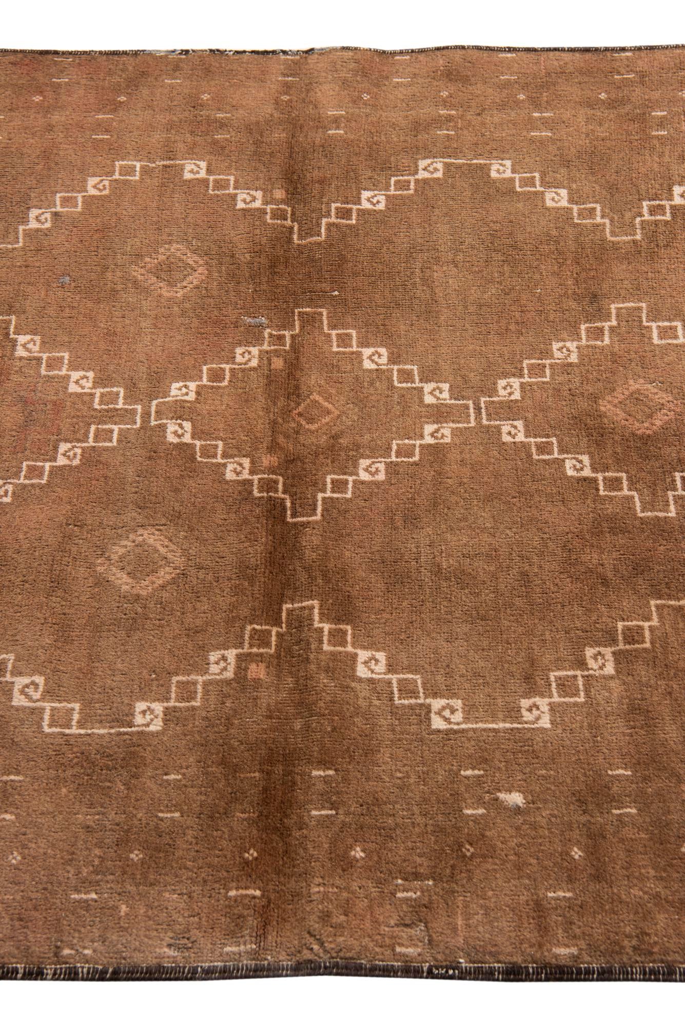 3' 8 x 5' 8 Hand Knotted Ultra Vintage Persian Wool Rug