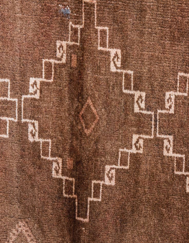 Detail image of 3' 8 x 5' 8  Hand Knotted Ultra Vintage Persian Wool Rug