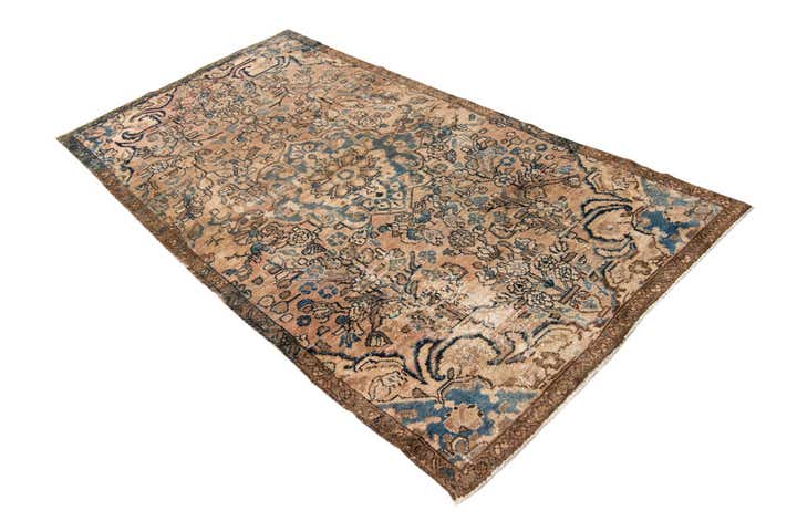 3' 6 x 6' 8 Hand Knotted Ultra Vintage Persian Wool Rug
