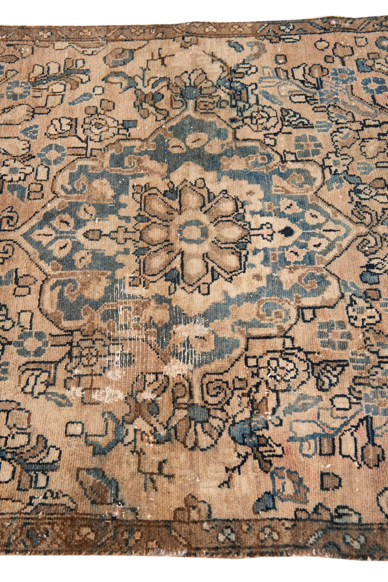3' 6 x 6' 8 Hand Knotted Ultra Vintage Persian Wool Rug