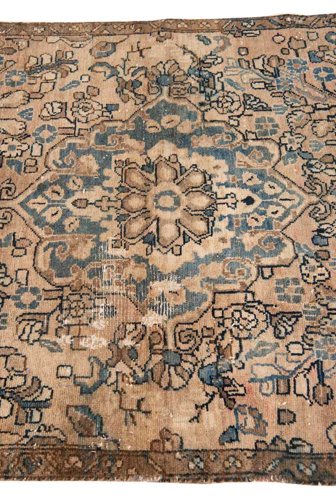 3' 6 x 6' 8 Hand Knotted Ultra Vintage Persian Wool Rug