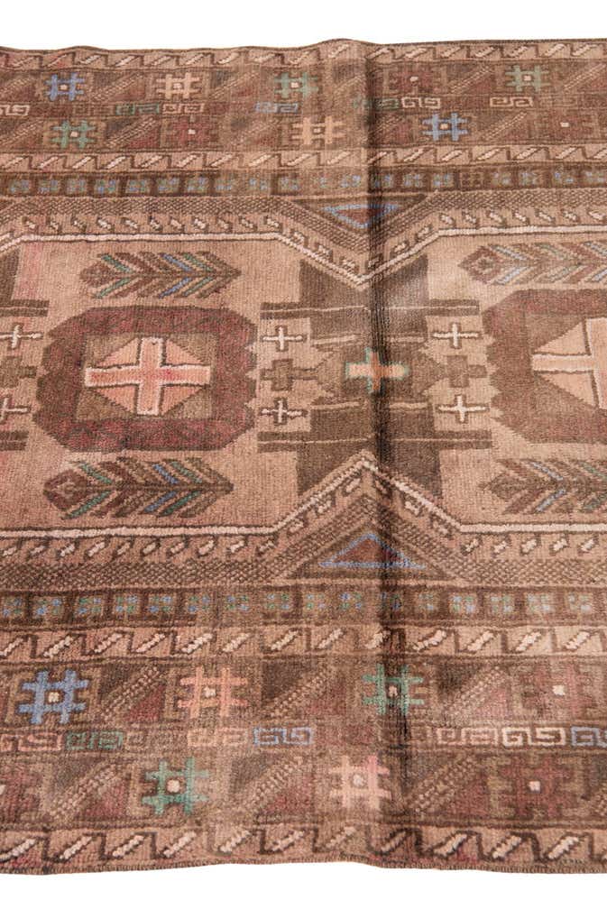 110cm x 195cm Handgeknüpft Ultra Vintage Persisch Wolle Teppich
