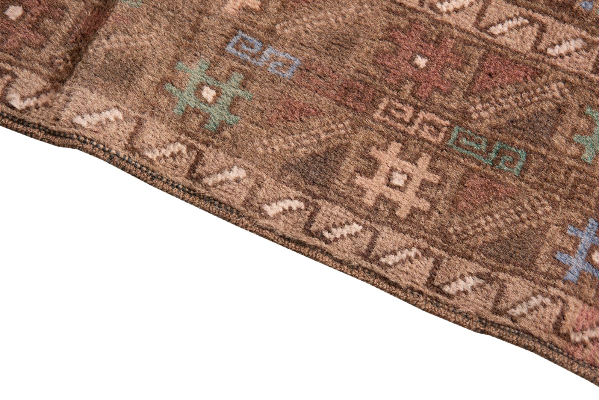 3' 7 x 6' 4 Hand Knotted Ultra Vintage Persian Wool Rug