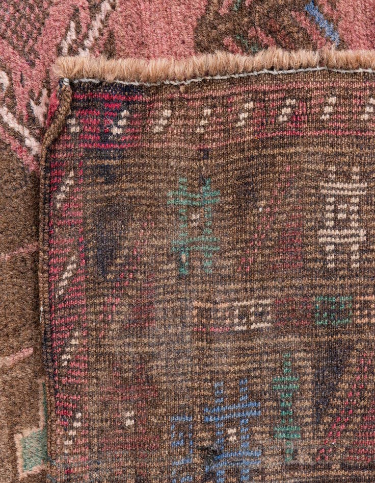 Detail image of 3' 7 x 6' 4  Hand Knotted Ultra Vintage Persian Wool Rug