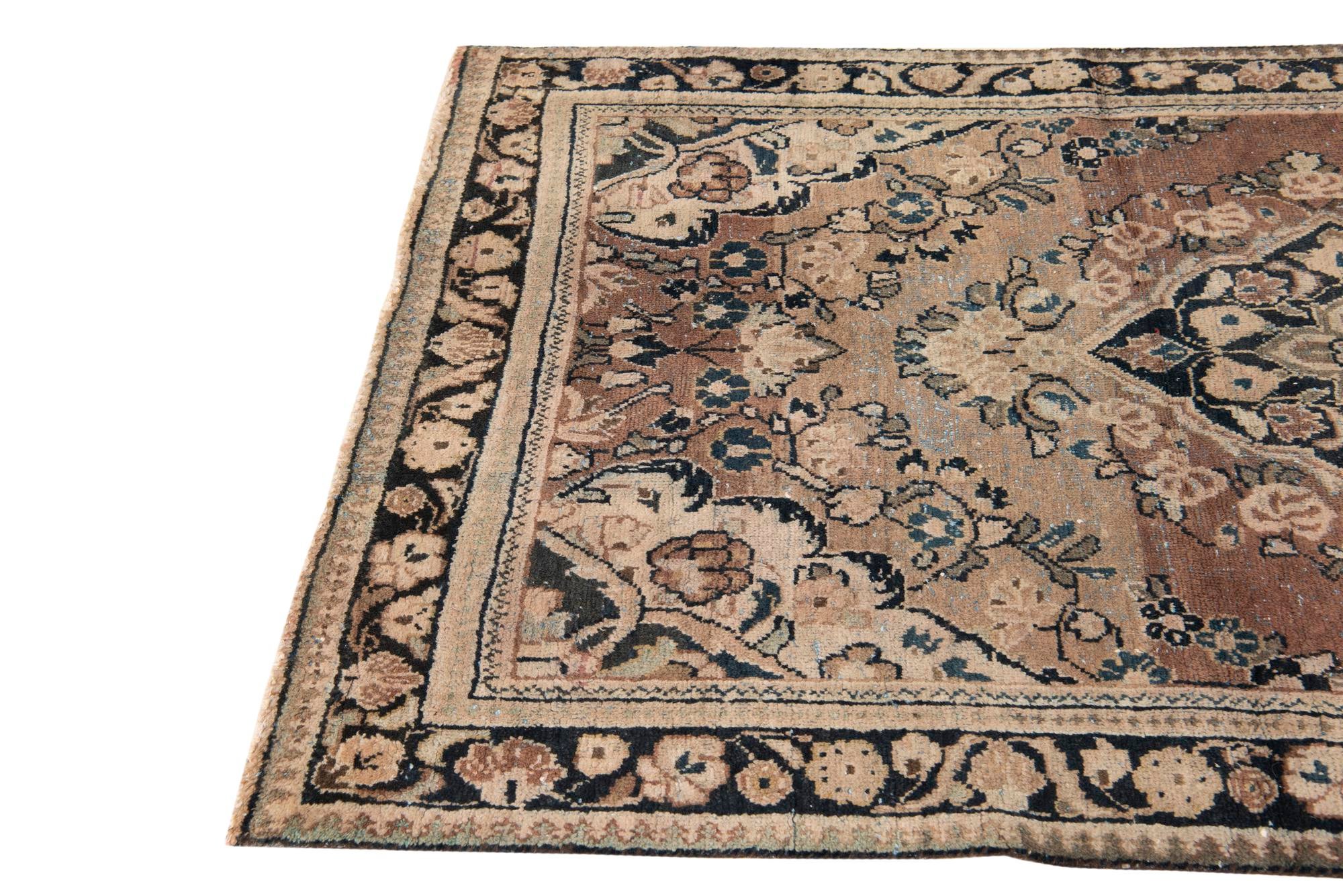 4' 2 x 5' 5 Hand Knotted Ultra Vintage Persian Wool Rug