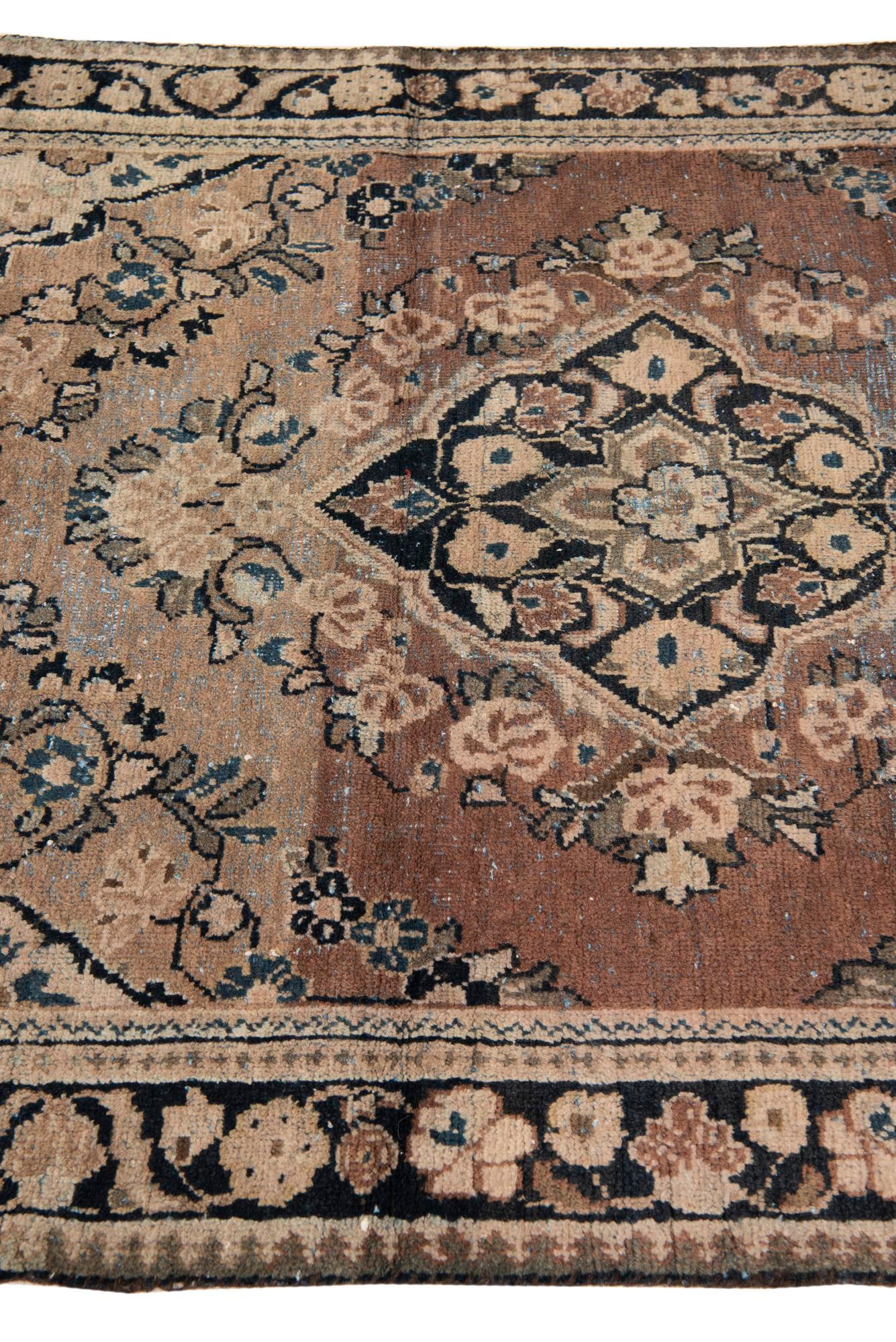 4' 2 x 5' 5 Hand Knotted Ultra Vintage Persian Wool Rug