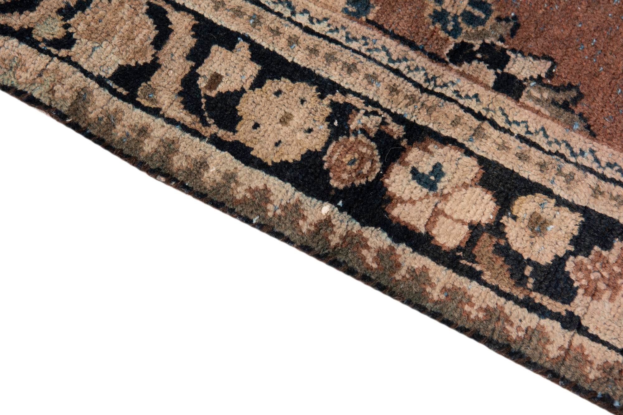 4' 2 x 5' 5 Hand Knotted Ultra Vintage Persian Wool Rug