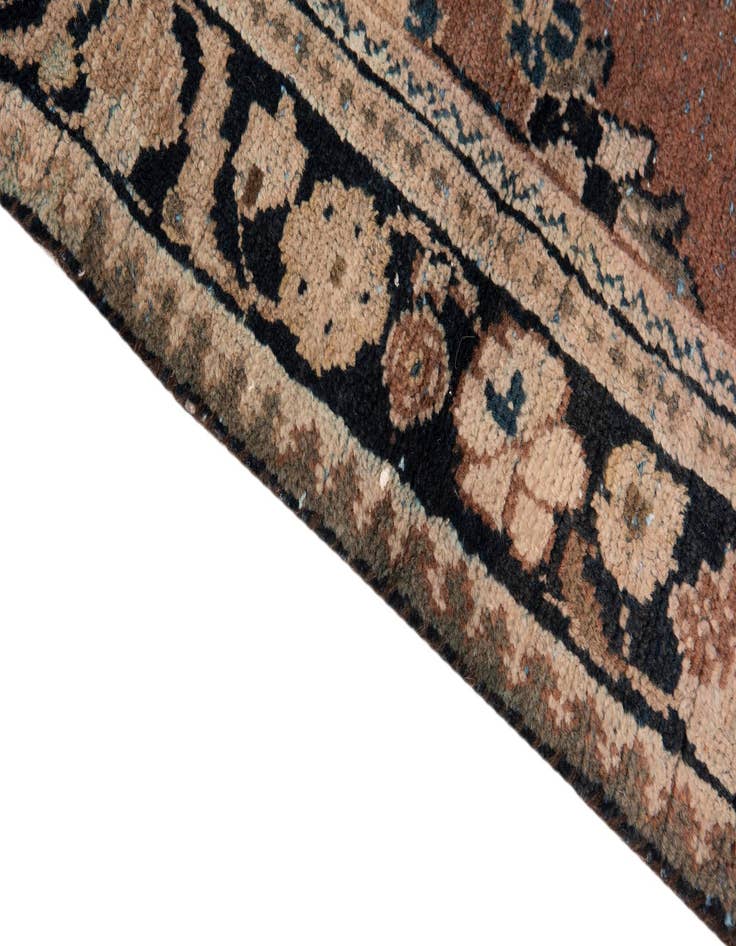 Detail image of 4' 2 x 5' 5  Hand Knotted Ultra Vintage Persian Wool Rug