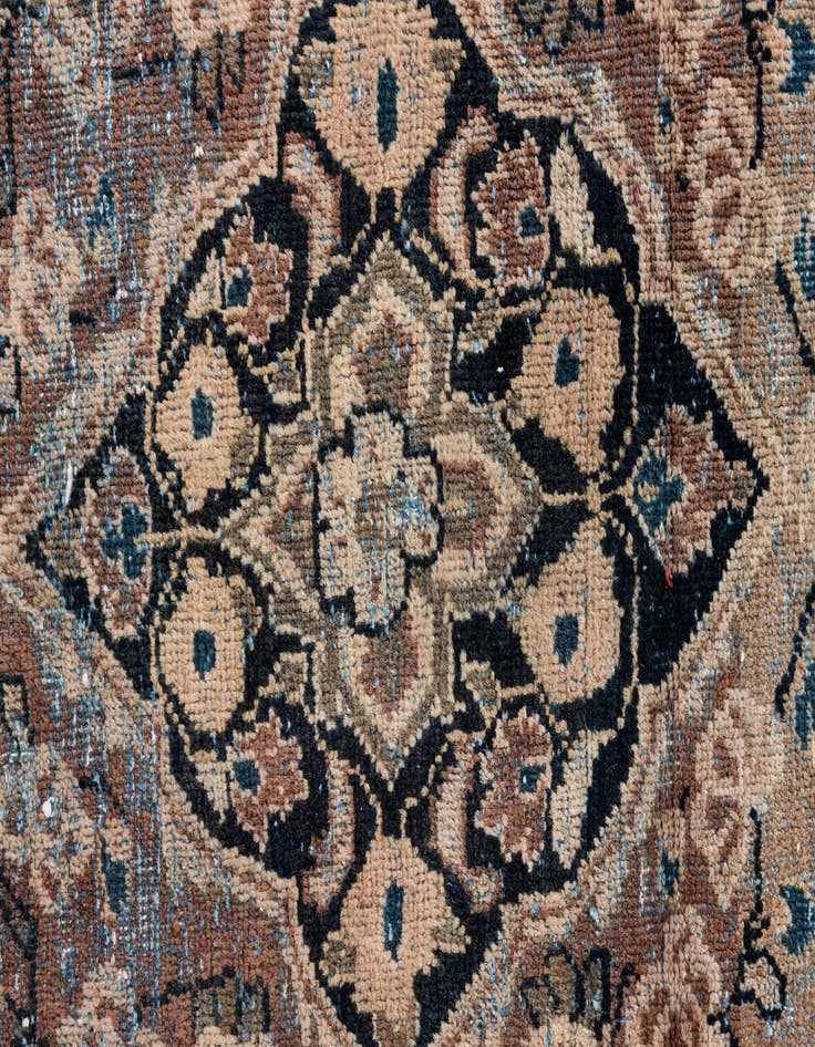 Detail image of 4' 2 x 5' 5  Hand Knotted Ultra Vintage Persian Wool Rug