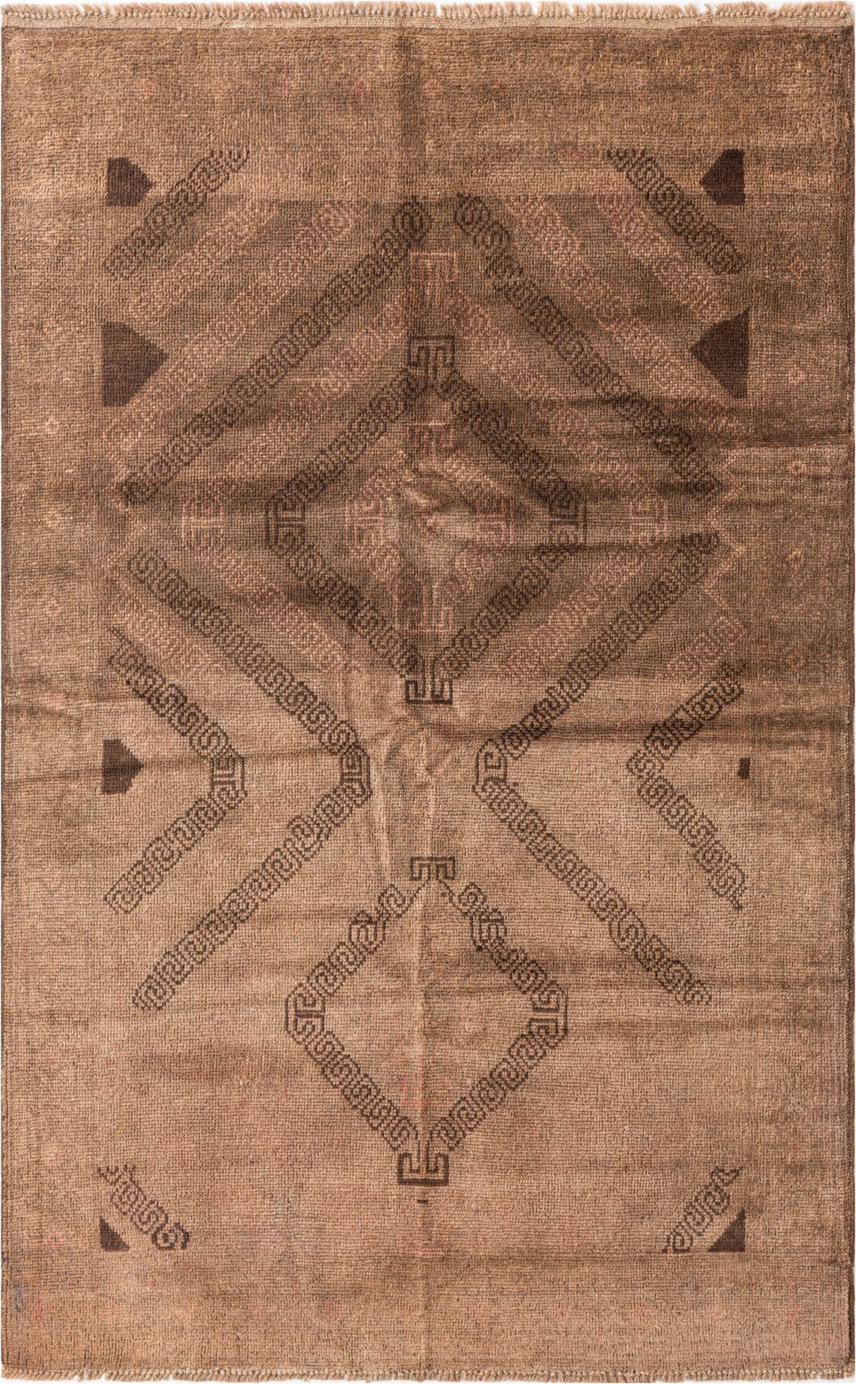 3' 9 x 6' 2 Hand Knotted Ultra Vintage Persian Wool Rug