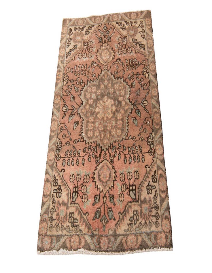 Detail image of 3' 1 x 4' 5  Hand Knotted Ultra Vintage Persian Wool Rug