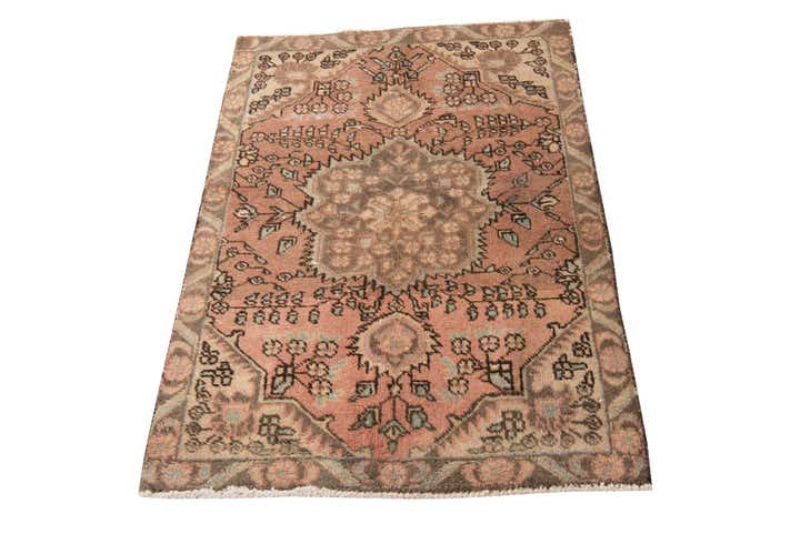 3' 1 x 4' 5 Hand Knotted Ultra Vintage Persian Wool Rug