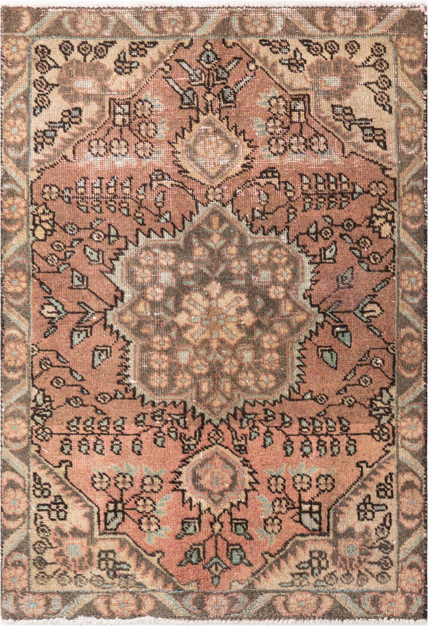 3' 1 x 4' 5 Hand Knotted Ultra Vintage Persian Wool Rug