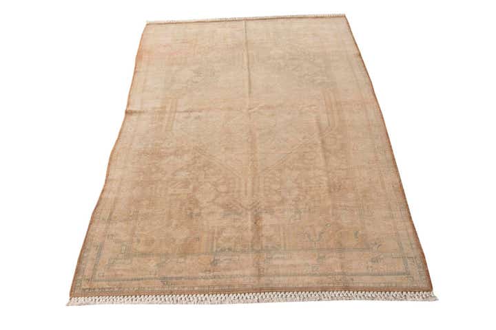 4' 3 x 6' 2 Hand Knotted Ultra Vintage Persian Wool Rug