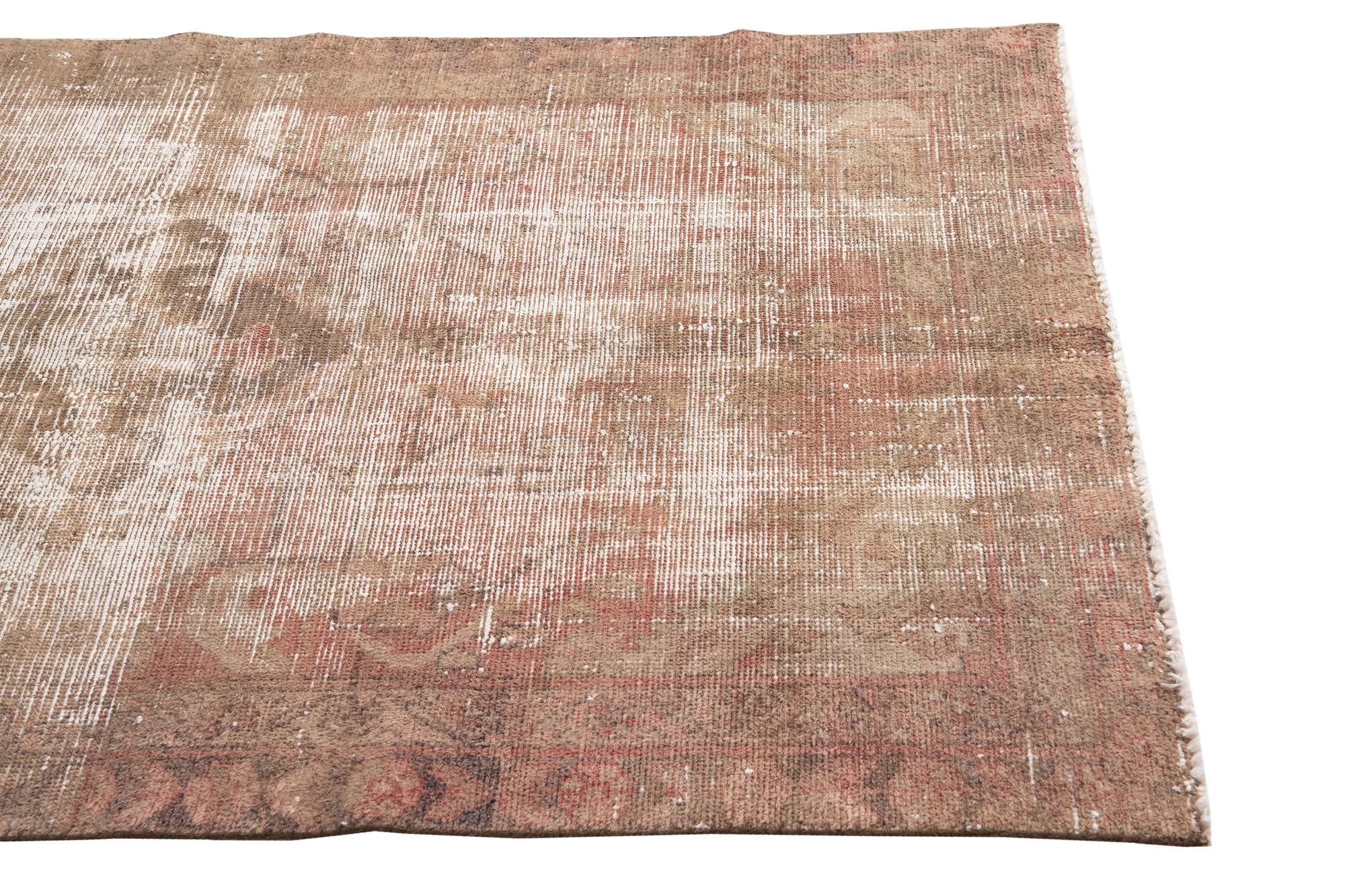 4' x 6' 6 Hand Knotted Ultra Vintage Persian Wool Rug