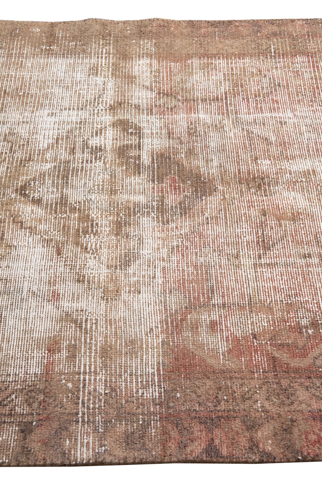 4' x 6' 6 Hand Knotted Ultra Vintage Persian Wool Rug