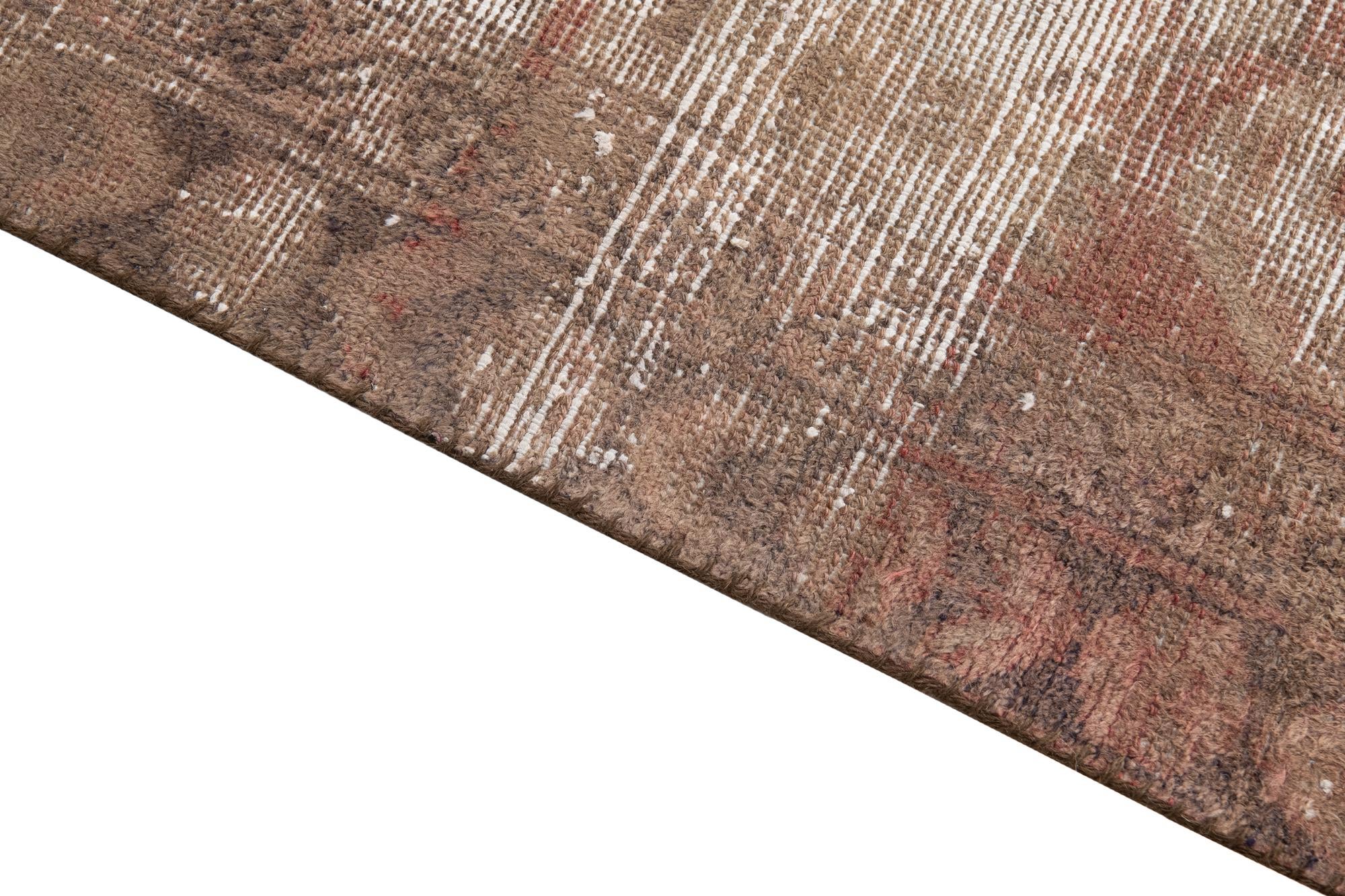 4' x 6' 6 Hand Knotted Ultra Vintage Persian Wool Rug