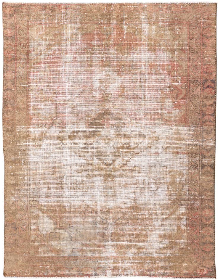 Detail image of 4' x 6' 6 Hand Knotted Ultra Vintage Persian Wool Rug
