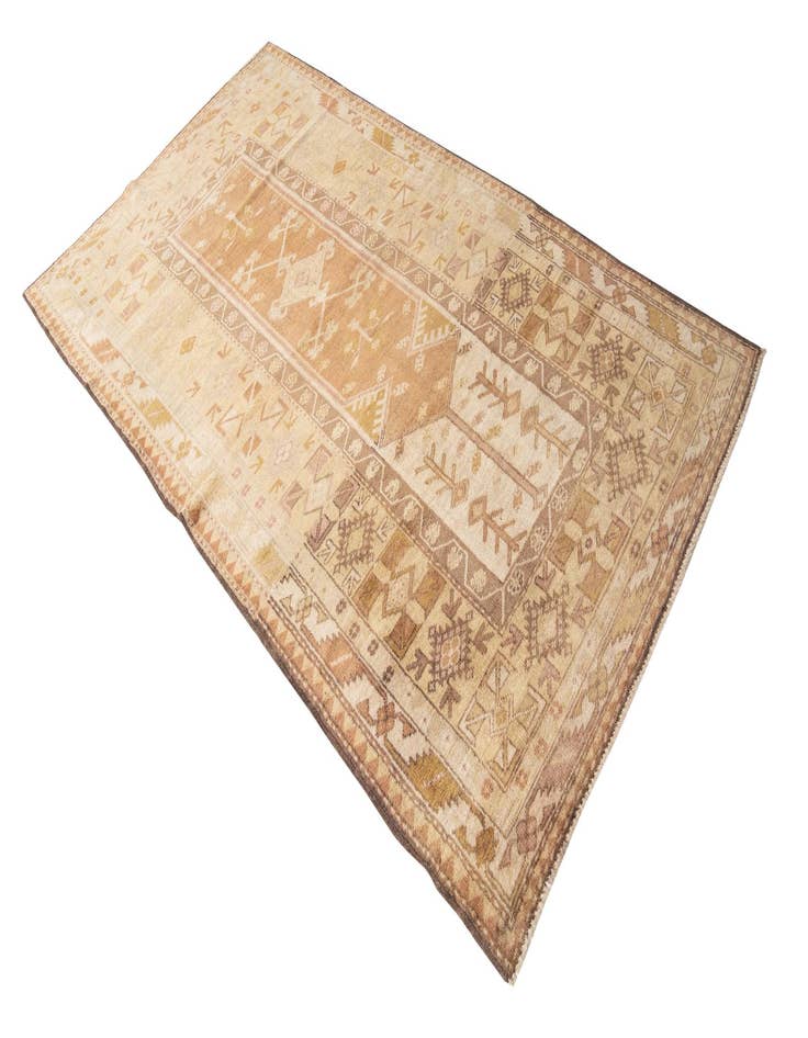 Detail image of 4' 1 x 7' 3  Hand Knotted Ultra Vintage Persian Wool Rug