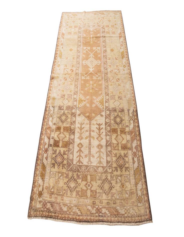 Detail image of 4' 1 x 7' 3  Hand Knotted Ultra Vintage Persian Wool Rug