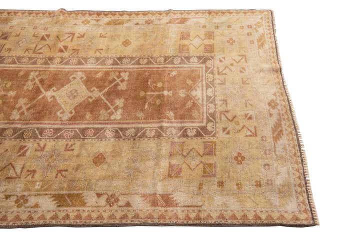 4' 1 x 7' 3 Hand Knotted Ultra Vintage Persian Wool Rug