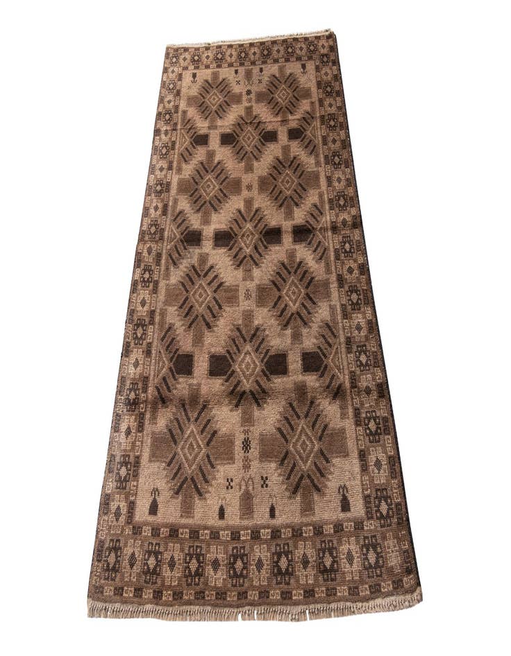 Detail image of 3' 7 x 6' 3  Hand Knotted Ultra Vintage Persian Wool Rug