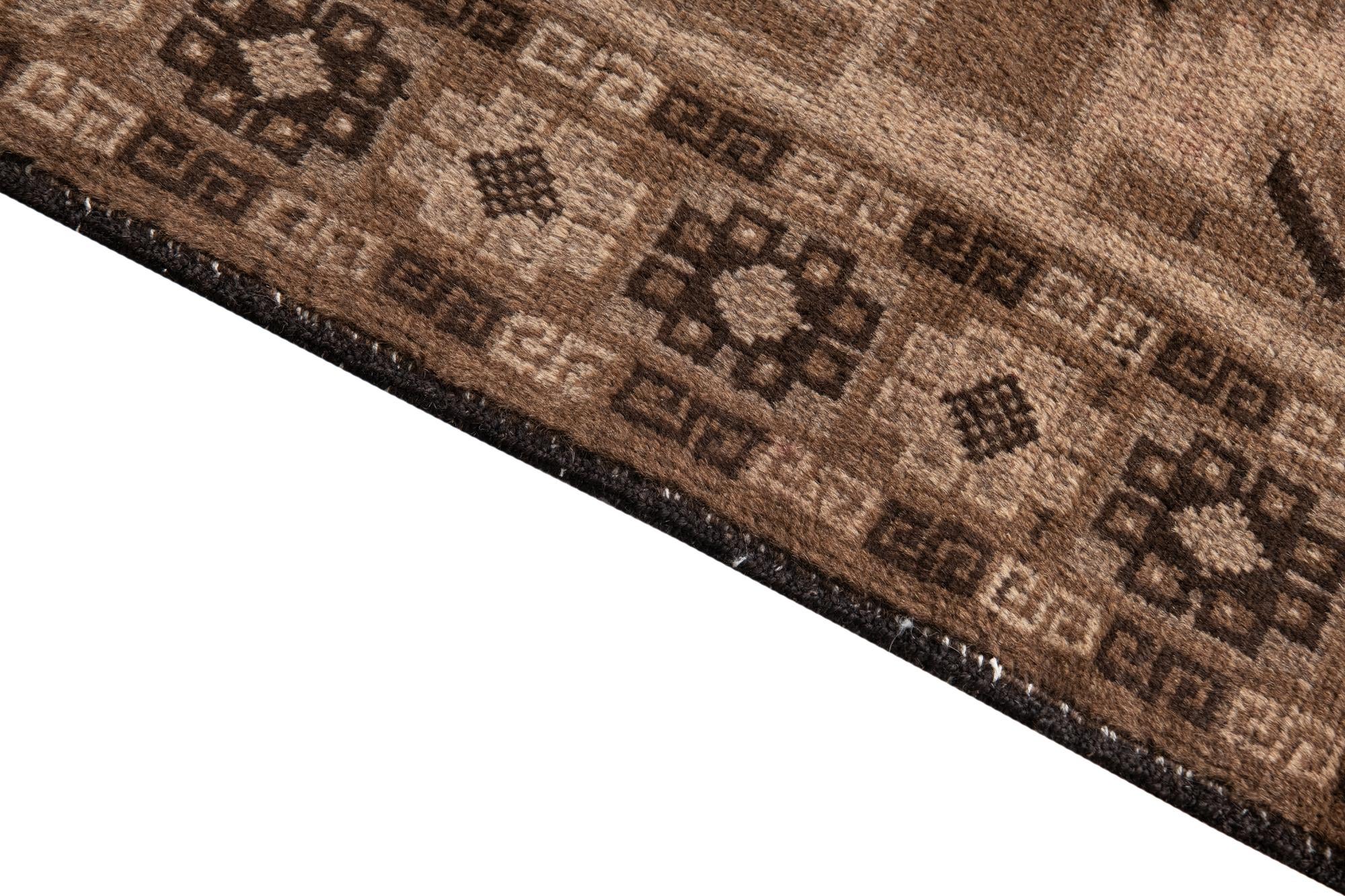 3' 7 x 6' 3 Hand Knotted Ultra Vintage Persian Wool Rug